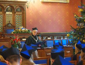 Graduation ceremony of the second degree program conducted at the Faculty of Biology of Jagiellonian University